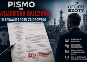 Pismo skierowane do Wojciecha Balczuna Ministra Aktywów Państwowych